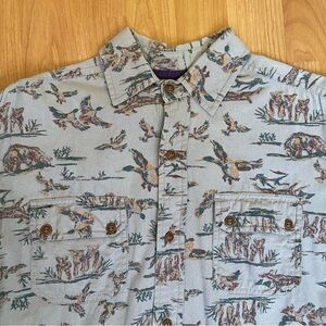 Stapleford Wildlife Birds Button Up Shirt Men’s XS